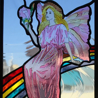 虹に座すフェアリー　ステンドグラスのサムネイル